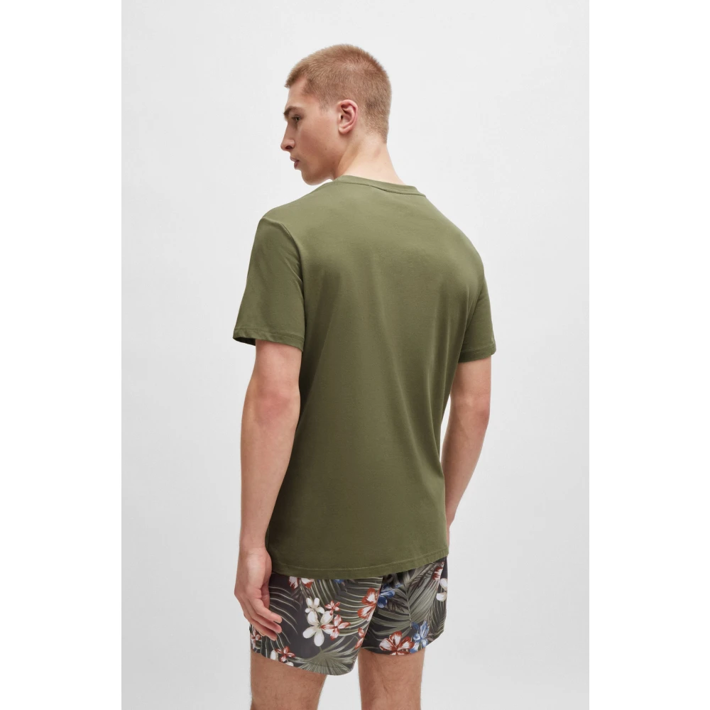Hugo Boss Biologisch katoenen heren T-shirt Green Heren