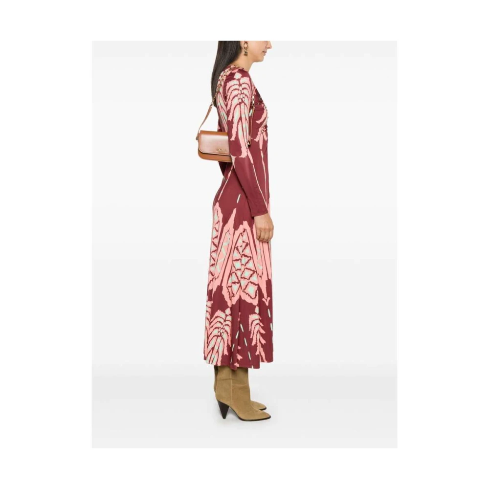 Isabel marant Cognac Bruin Leren Schoudertas met Ketting Beige Dames