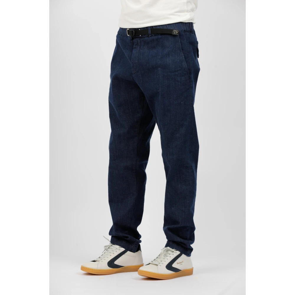 White Sand Trekkoord Wijde Pijp Jeans Blue Heren