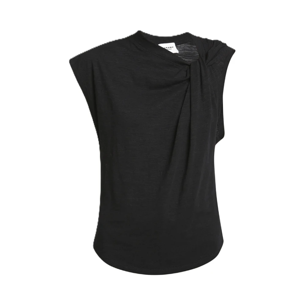 Isabel Marant Étoile Asymmetrisk Ärmlös Topp Löst Passform Black, Dam