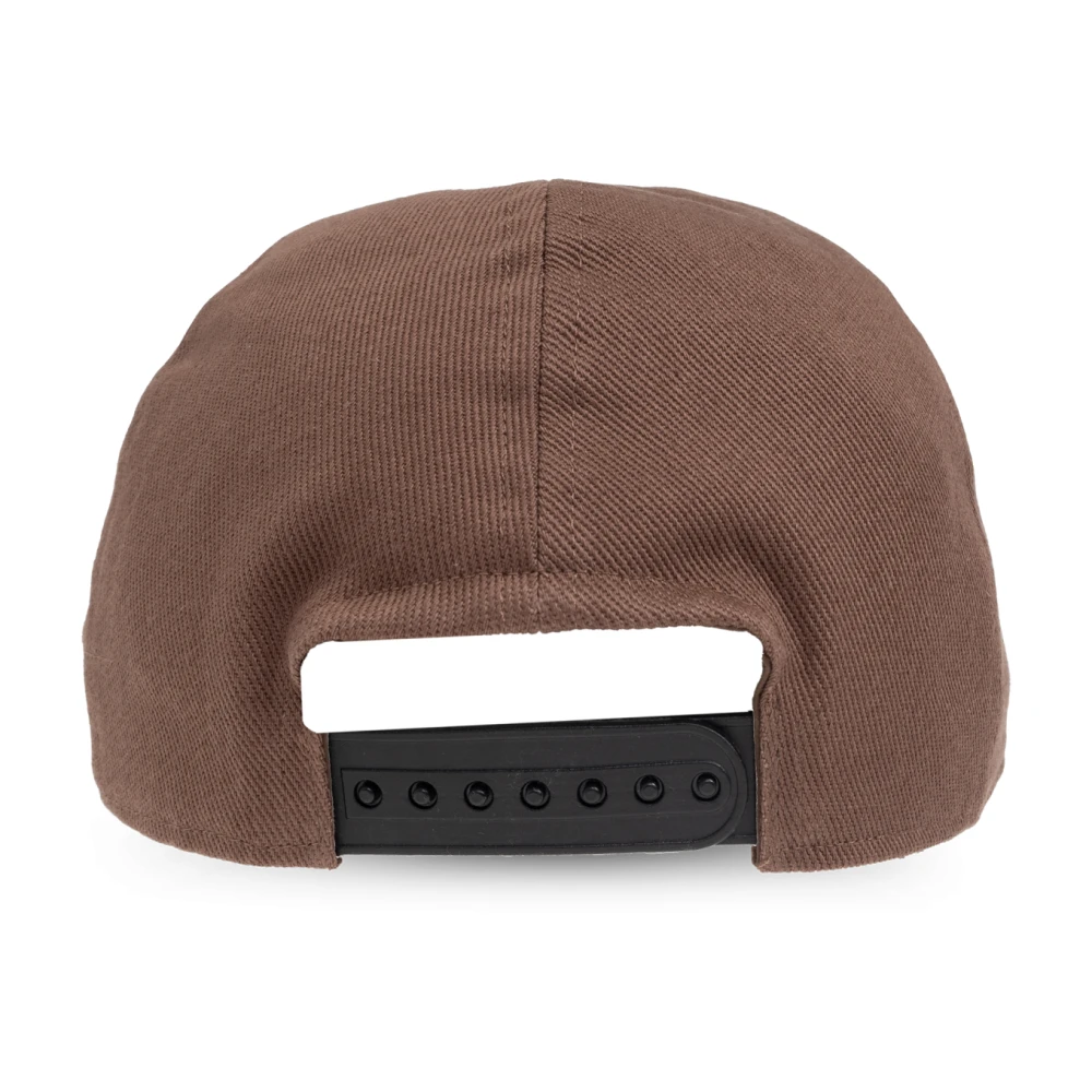 Rick Owens Baseballpet Brown Heren
