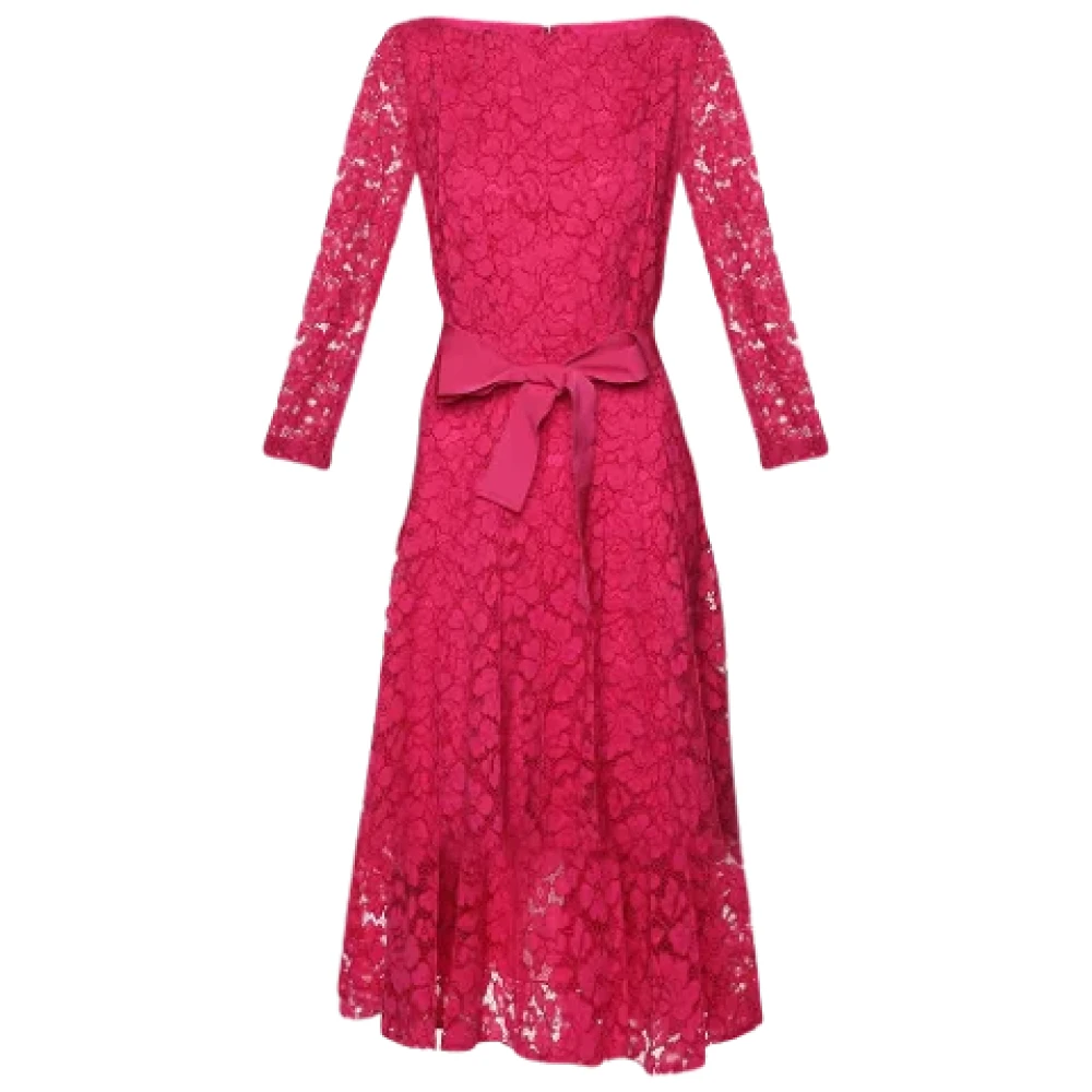 Carolina Herrera Pre-owned Lace dresses Pink Dames