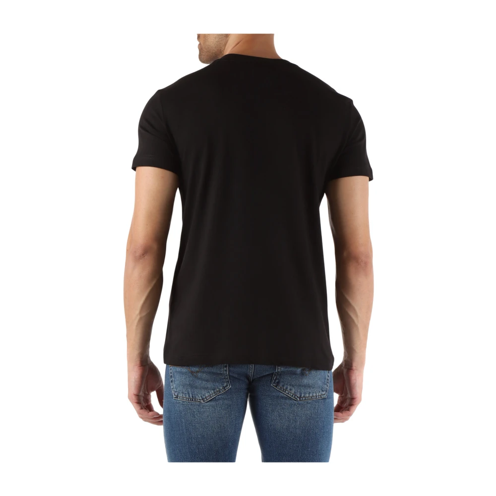 Versace Jeans Couture Slim Fit Katoen Logo T-shirt Black Heren