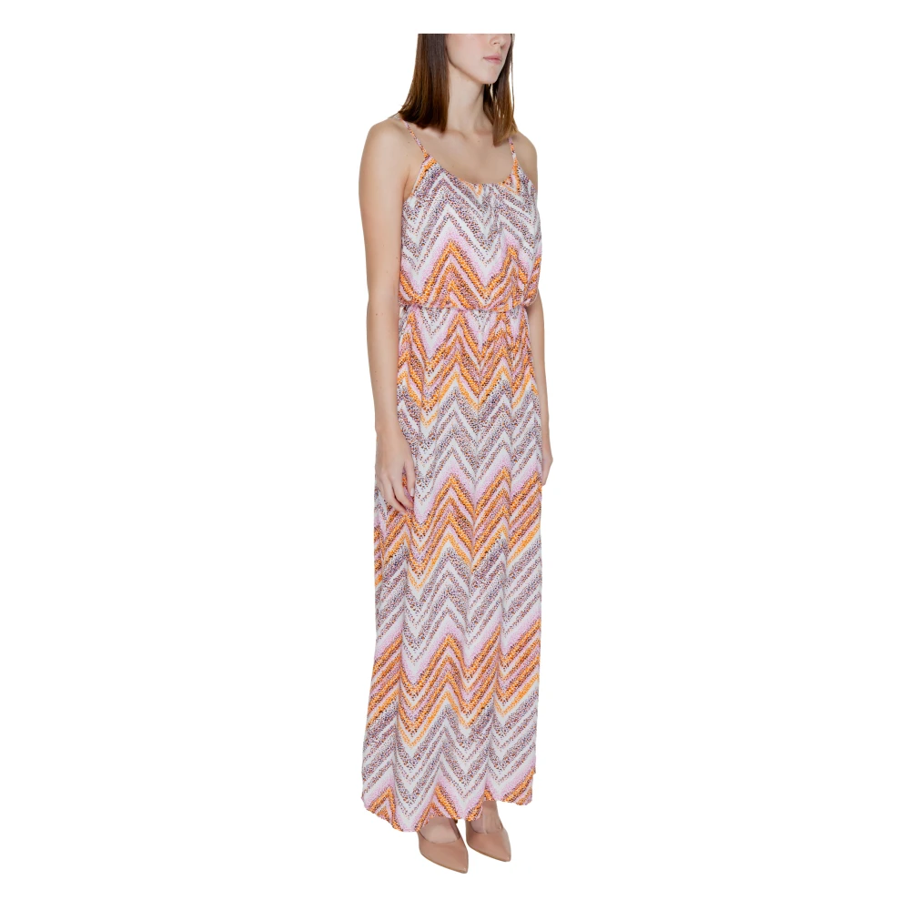 Only Chique Maxi Jurk AOP Multicolor Dames