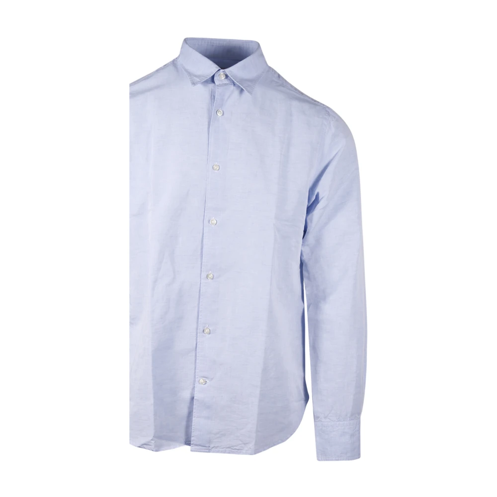 Officine Générale Blauwe Giacomo Shirt Blue Heren