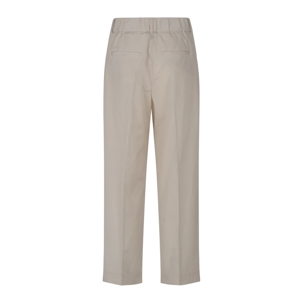 PESERICO Wide Trousers Beige Dames