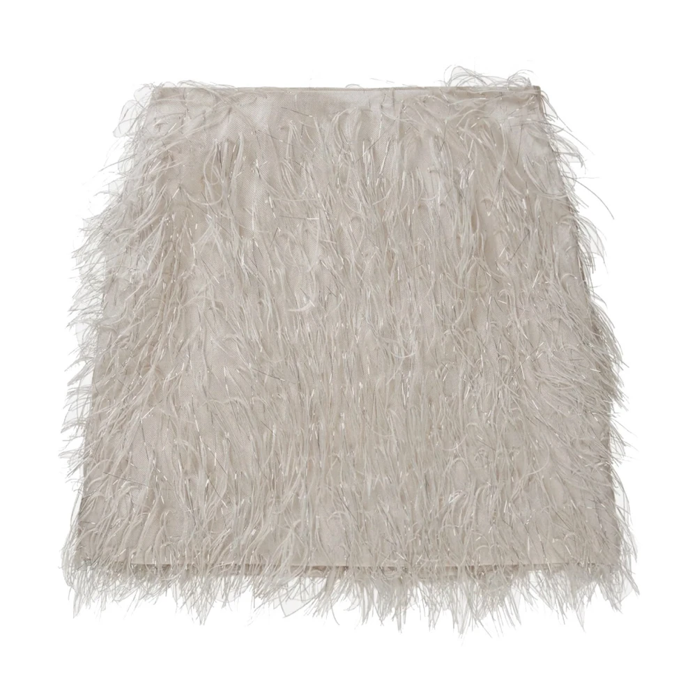 Munthe Stijlvolle Loraine Rok met Franjes Beige Dames