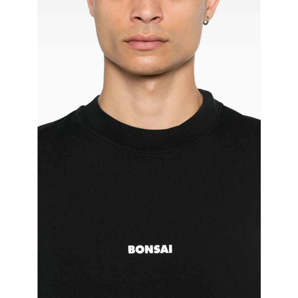 Bonsai Zwarte T-shirts en Polos Black Heren