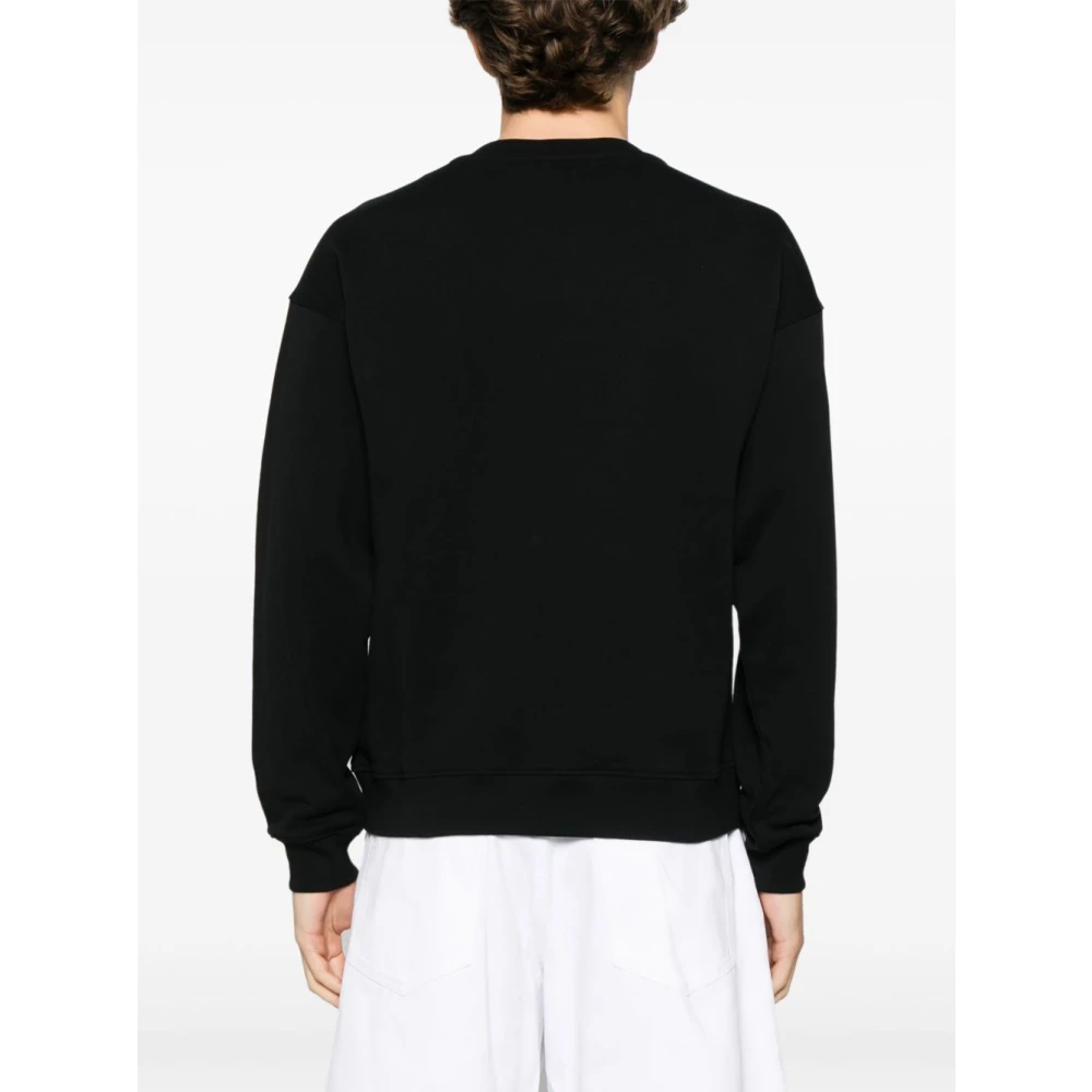 Moschino Zwarte Katoenen Hoodie Regular Fit Black Heren