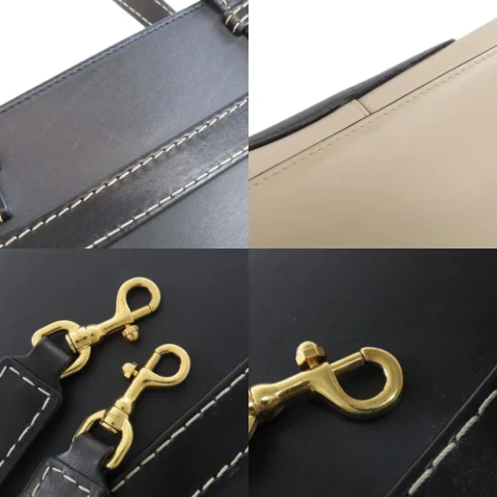 Loewe Pre-owned Leather handbags Black Dames