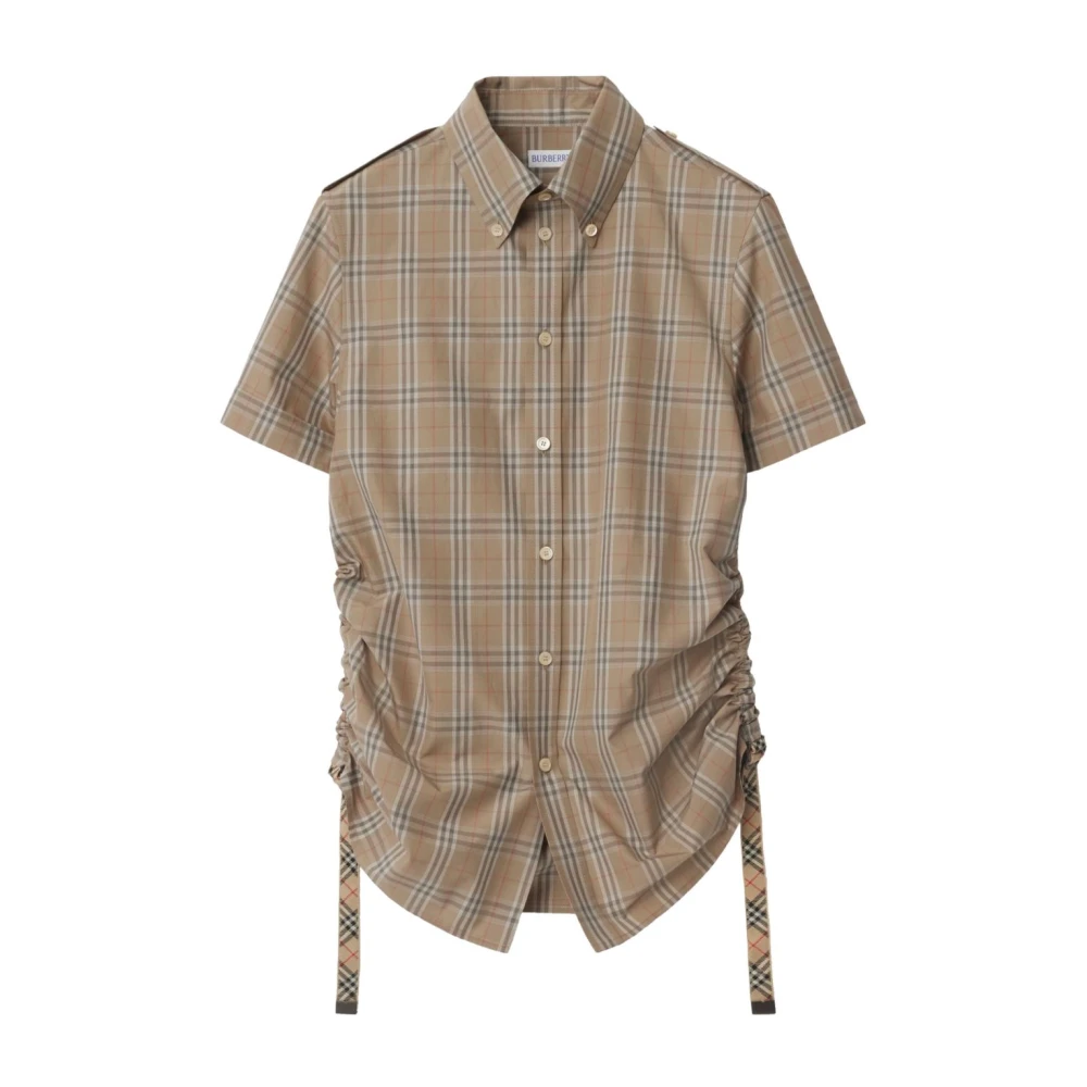 Burberry Women's Gray Check Shirt