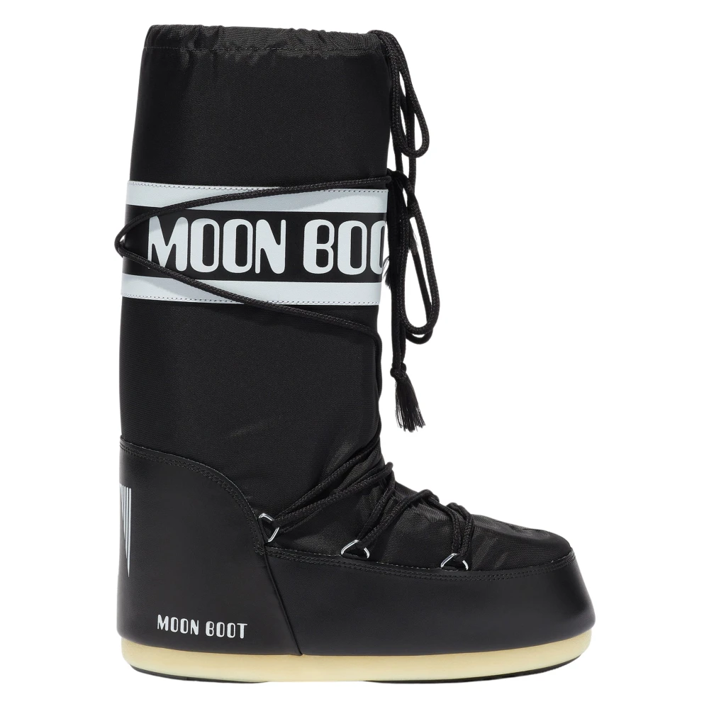 Moon Boot Unisex Kids Black Kids Boots, 27 Eu, Kids Icon Boots