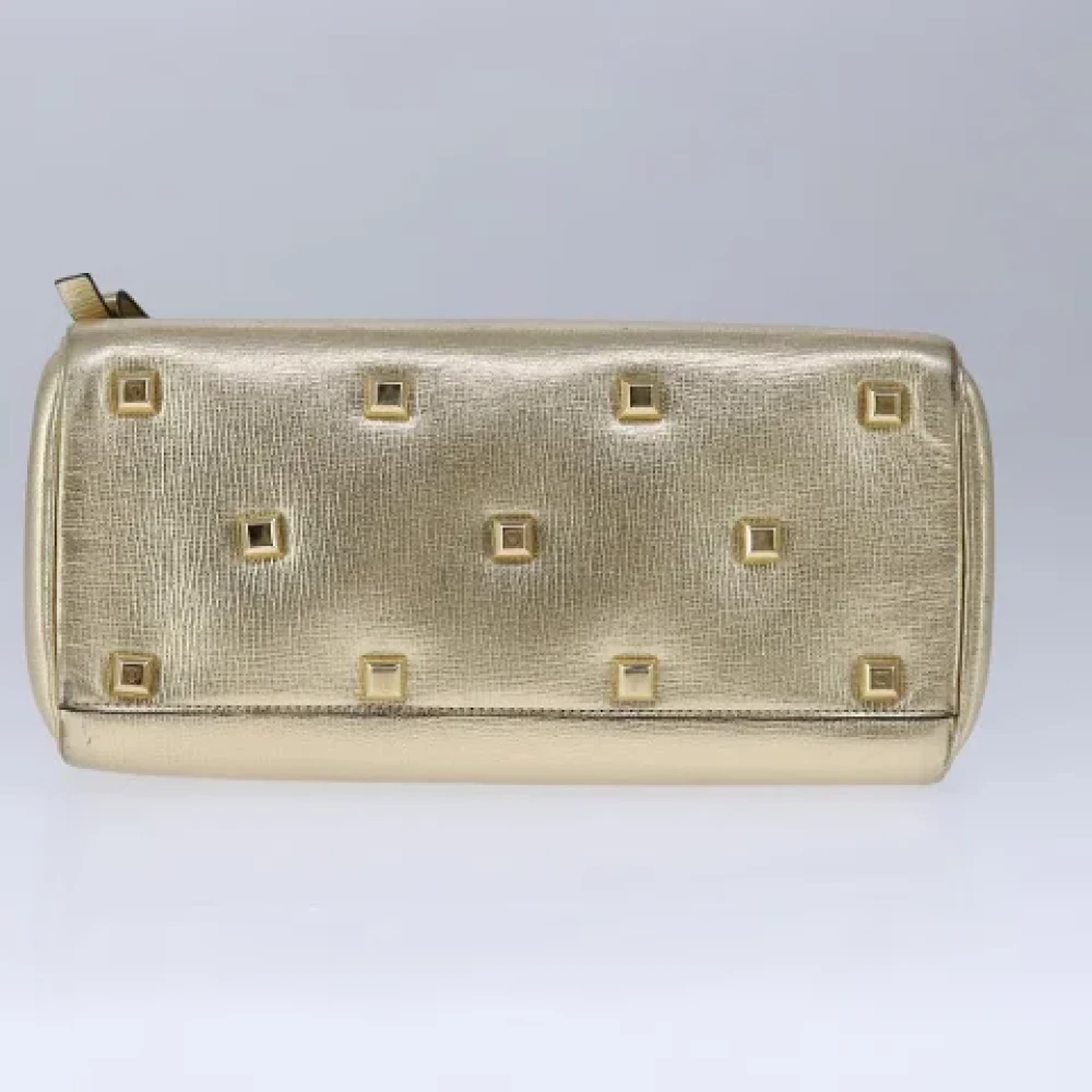 Salvatore Ferragamo Pre-owned Leather handbags Yellow Dames