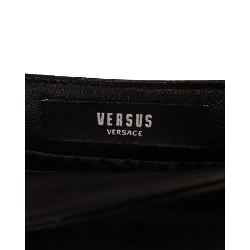 Versace Pre-owned Leather bottoms Black Dames