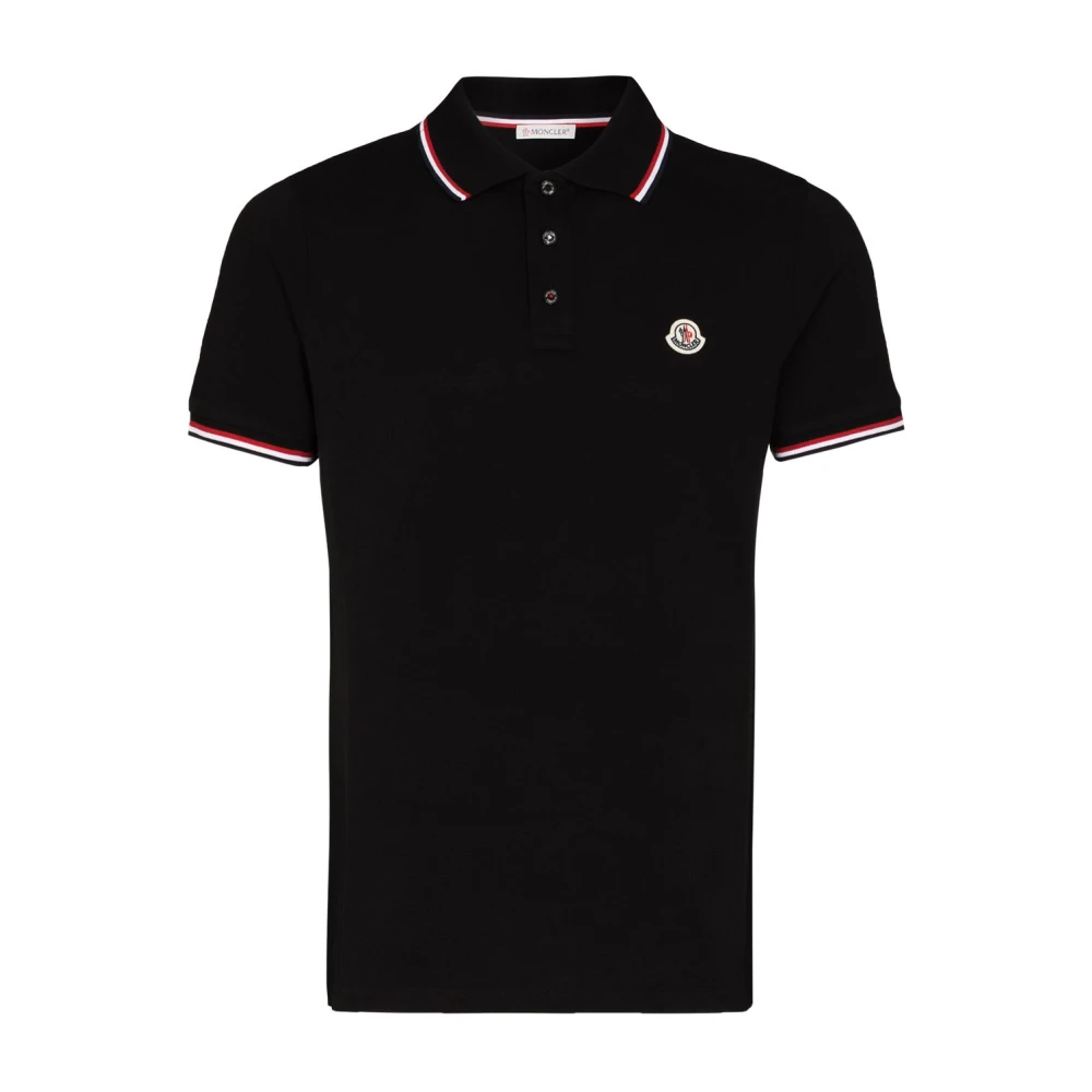 Moncler , Polo Shirts, Male, Black, Xl, T-Shirts And Polos Black