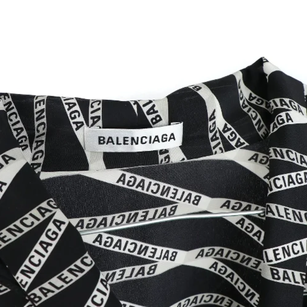 Balenciaga Vintage Pre-owned Silk tops Black Dames