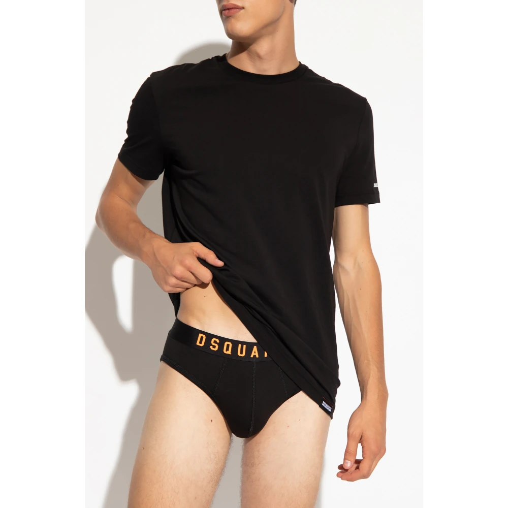 Dsquared2 Katoenen T-shirt Black Heren