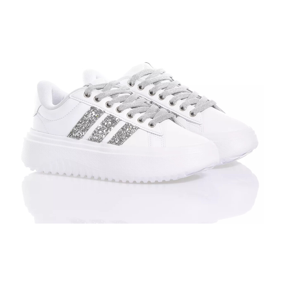 Adidas schuhe weiß fashion silber