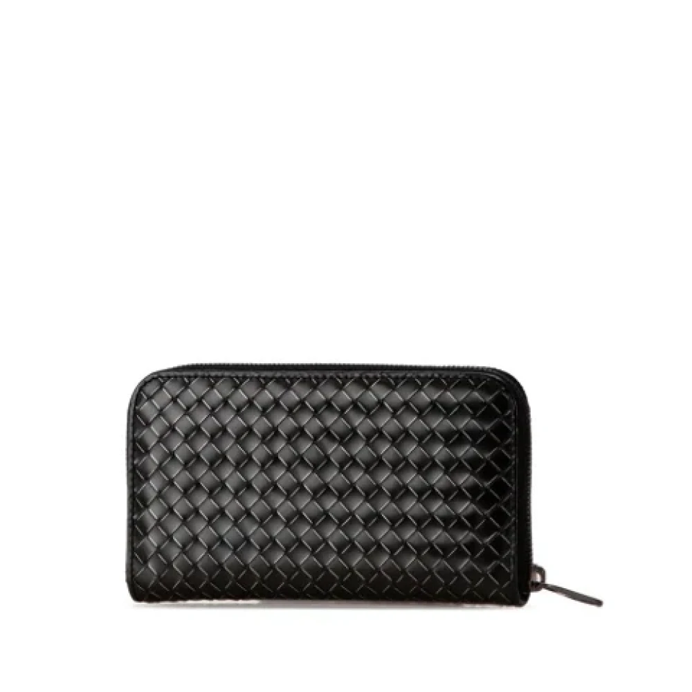 Bottega Veneta Vintage Pre-owned Leather wallets Black Dames