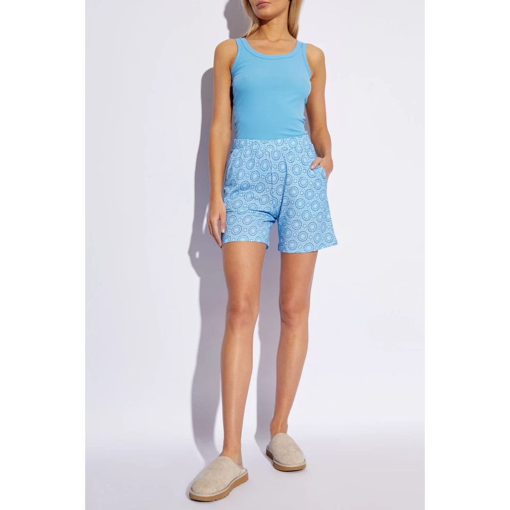 Hanro Gestreepte shorts Blue Dames