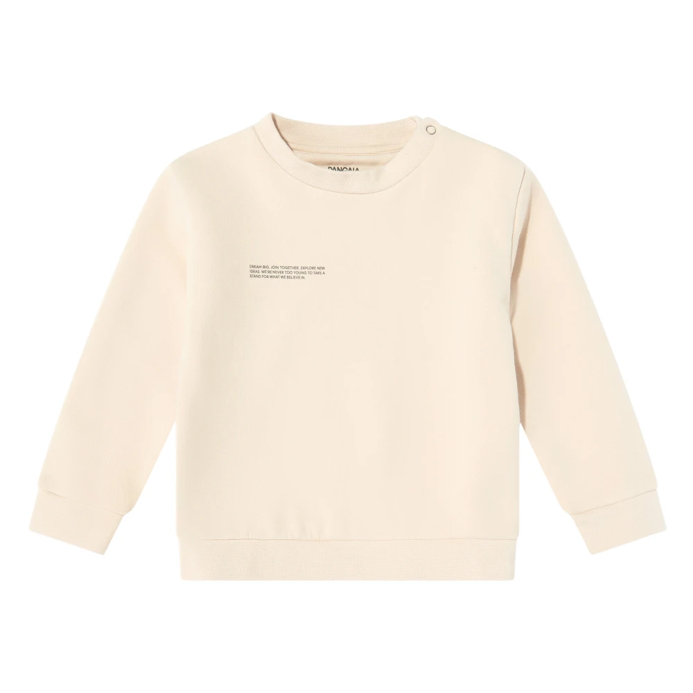 Pangaia Boys Beige Kids Sweatshirts, 0 M, 365 Midweight Sweatshirt