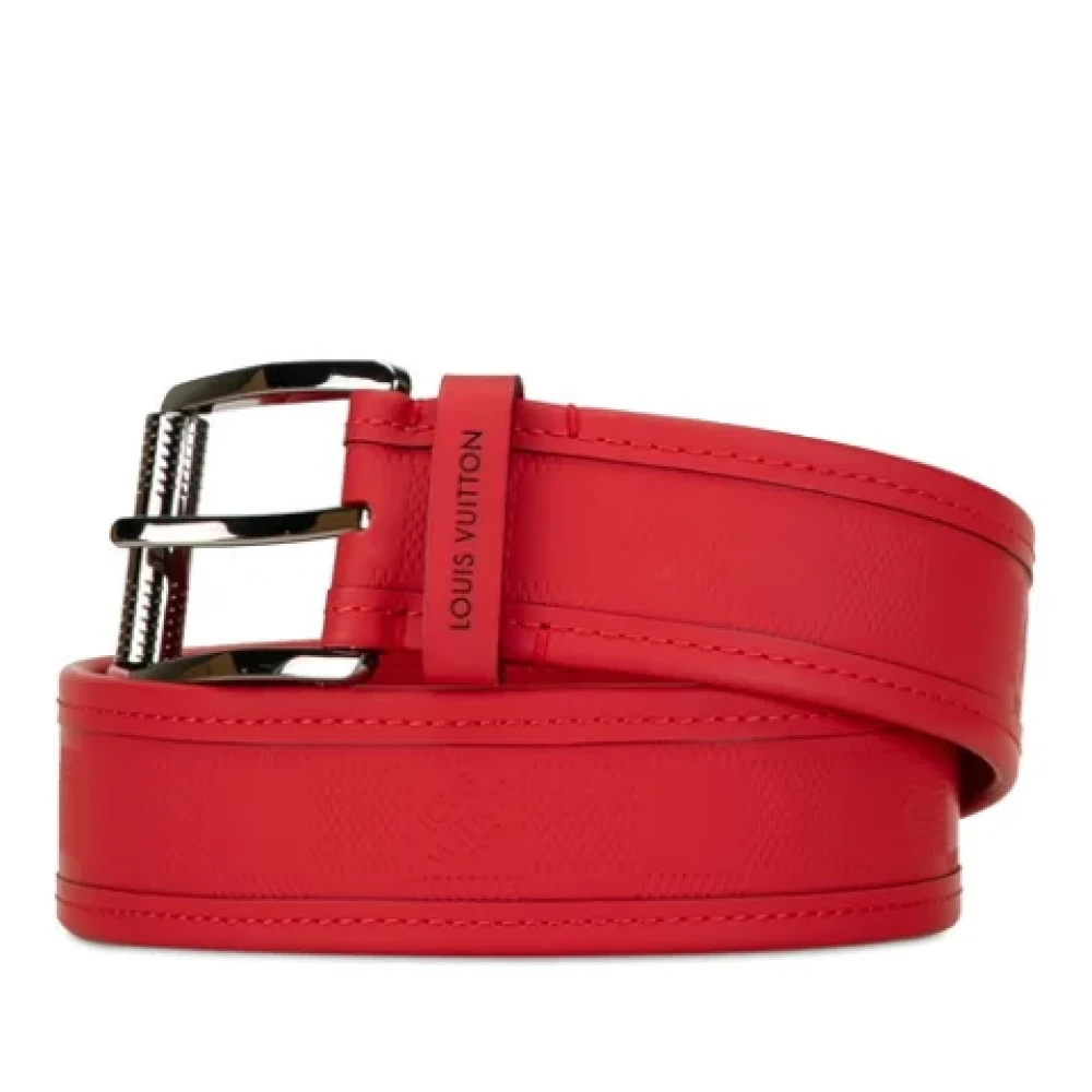 Louis Vuitton Vintage Pre-owned Rubber belts Red Dames