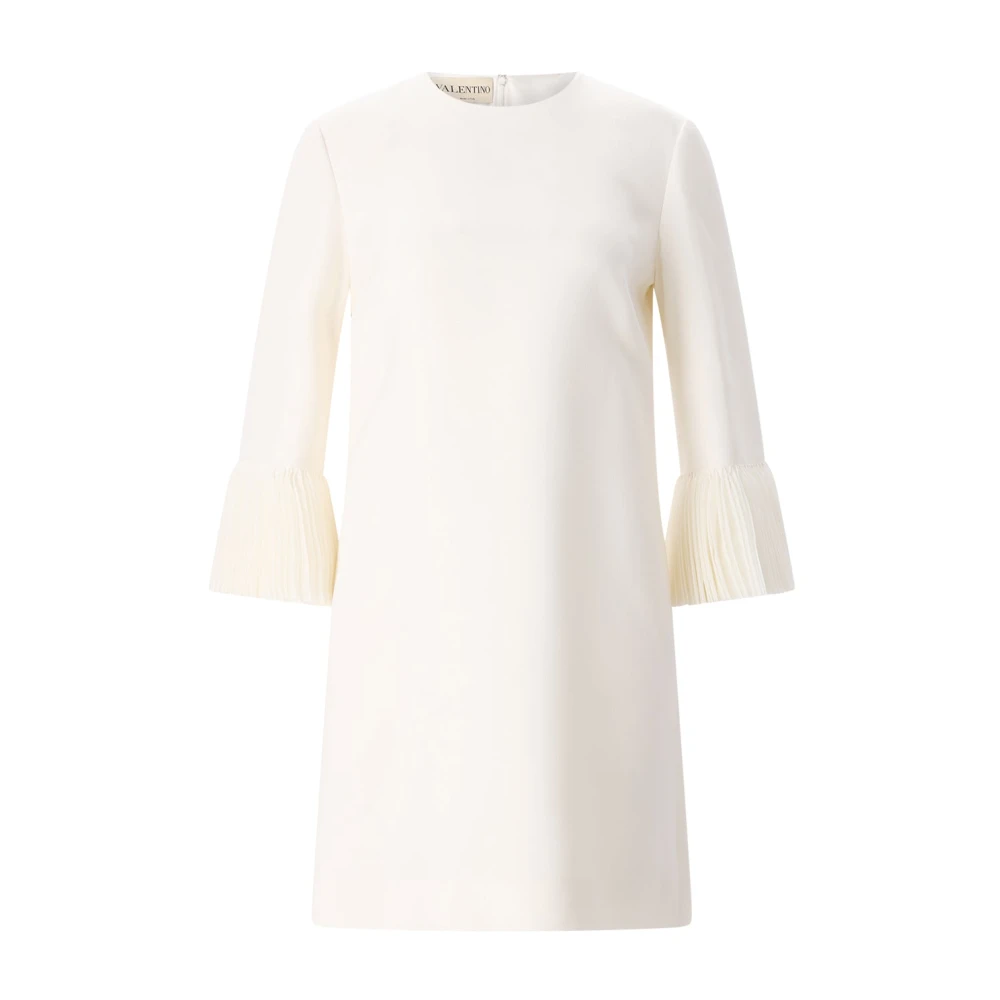 Valentino Women's Beige Wool And Silk Mini Dress - Short Dresses - S - Dresses