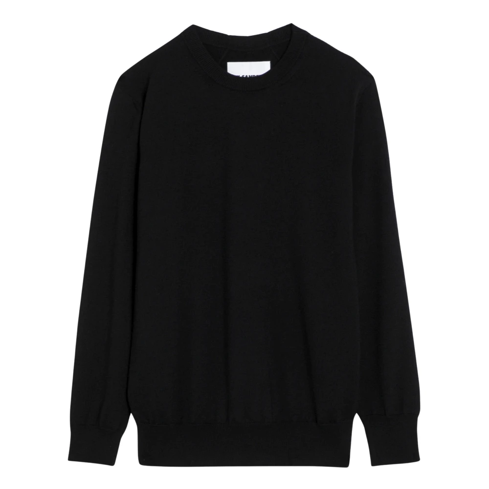 Jil Sander Ronde Hals T-Shirt Black Dames