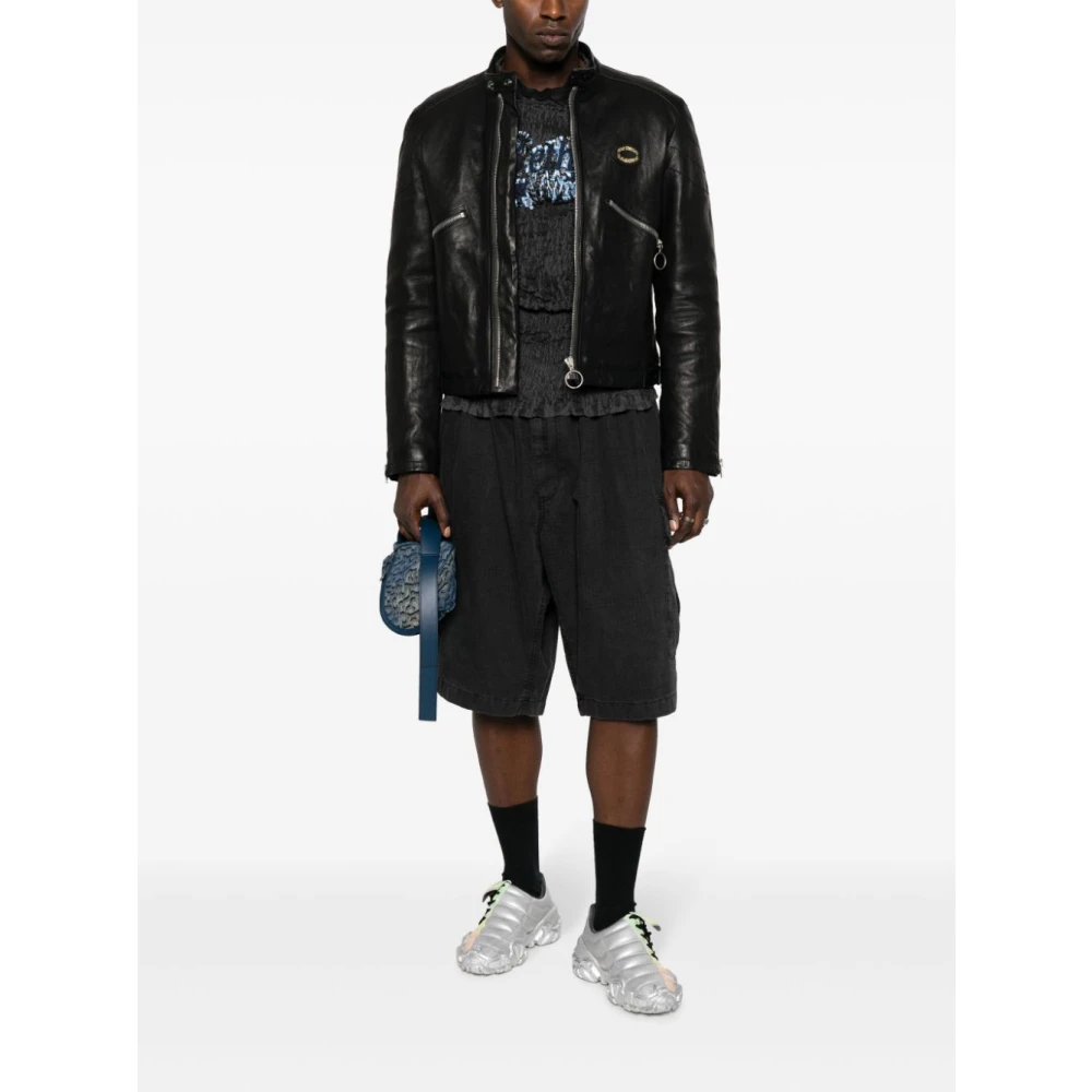 Acne Studios Ripstop Casual Shorts Black Heren