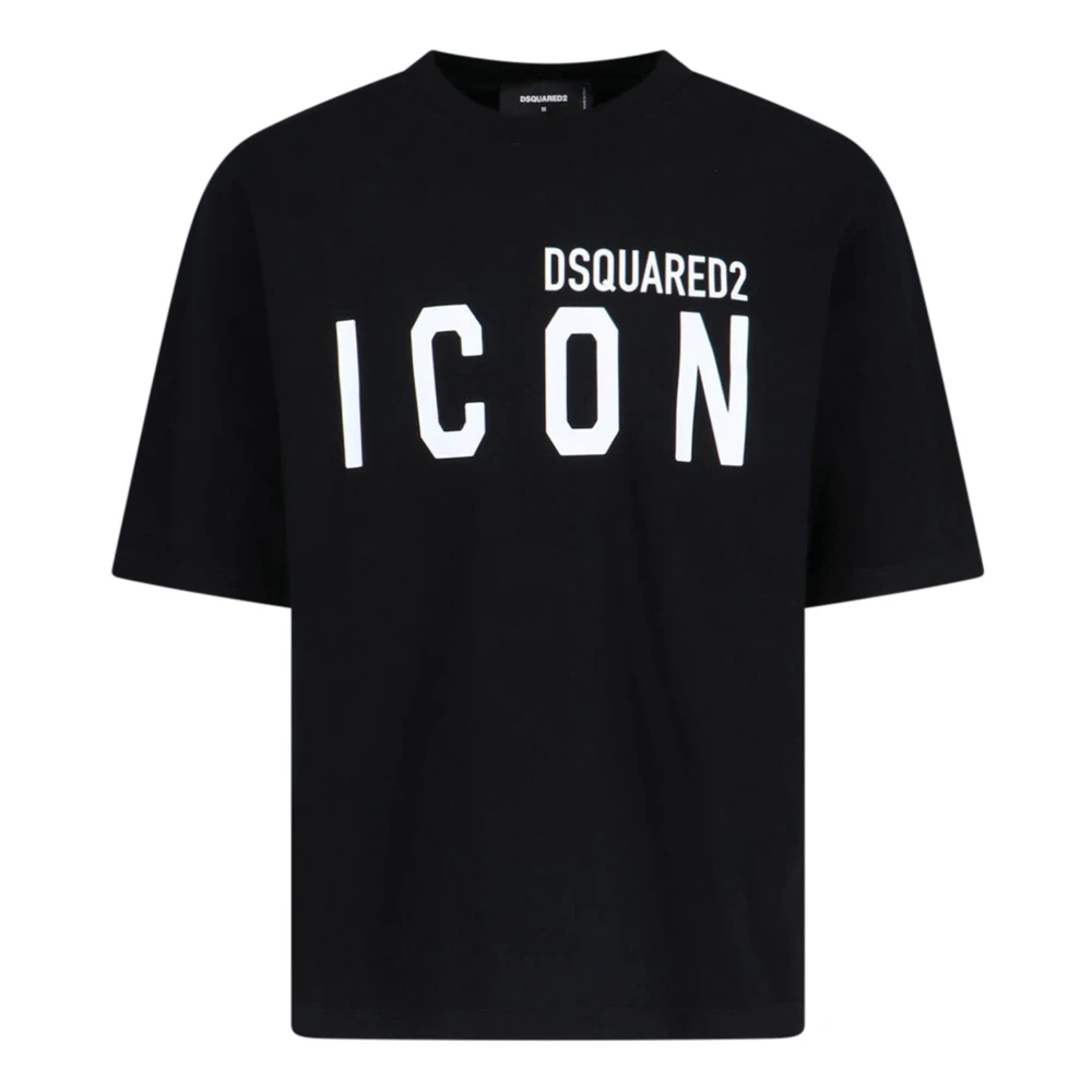 Dsquared2 Zwarte T-shirt voor mannen Black Heren