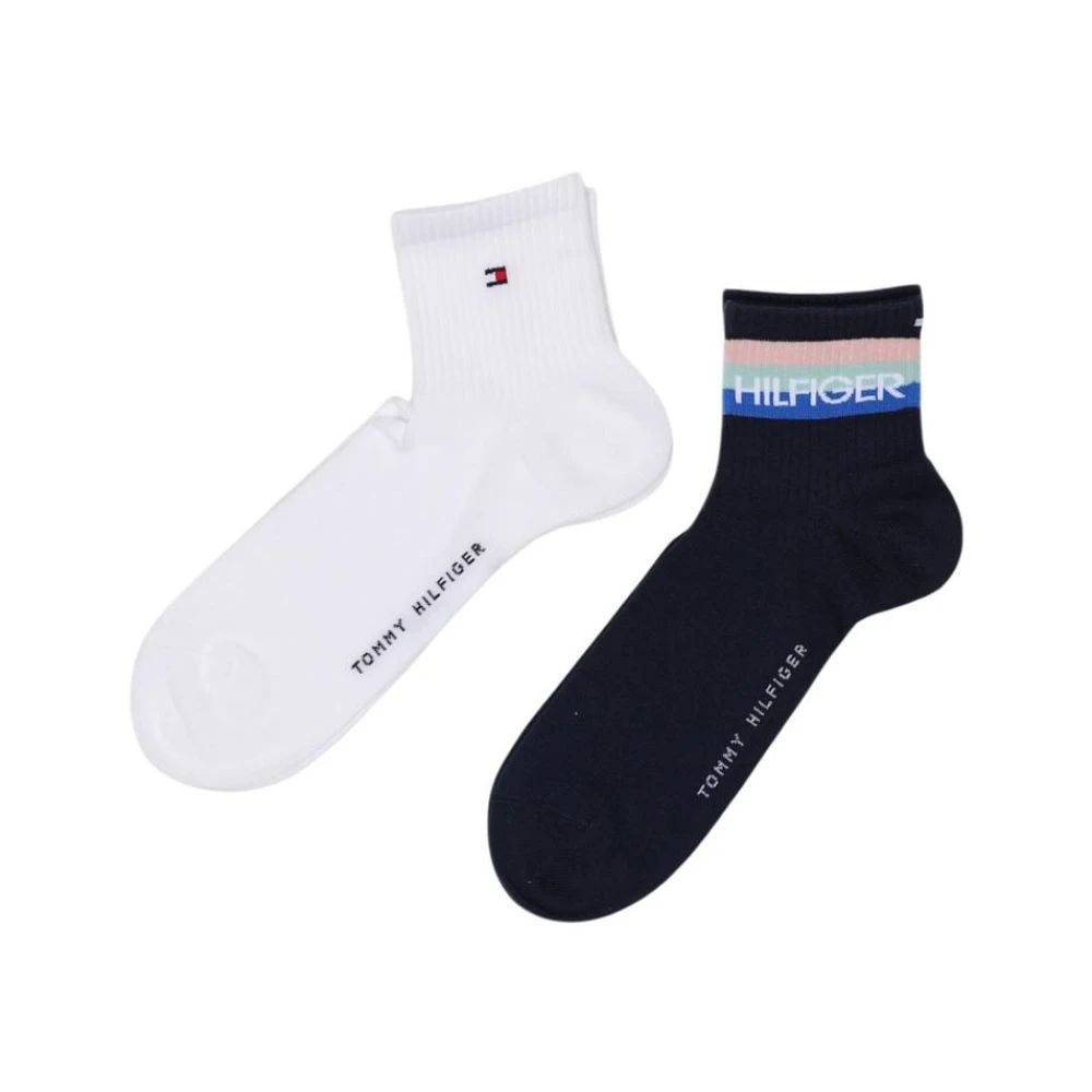 Tommy Hilfiger Men's Multicolor Socks, S, Cotton Blend Underwear With Elastane And Polyamide