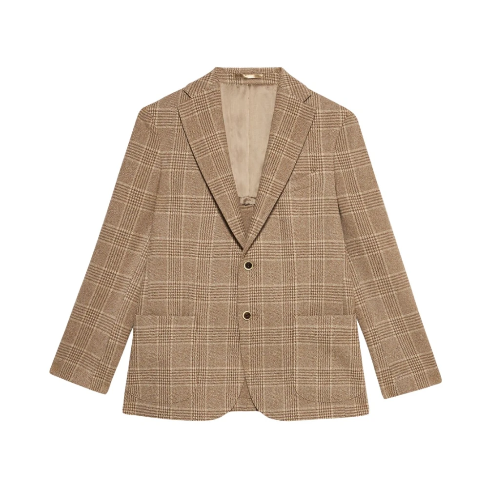 Brooks Brothers Brun blazer i virgin ull-kashmirblandning Brown, Herr