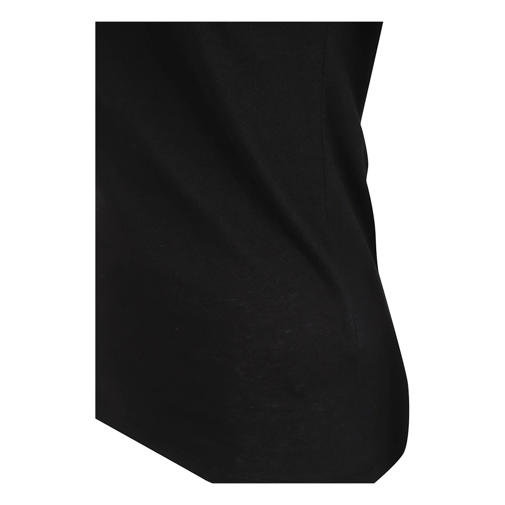 majestic filatures Zwarte Katoen Kasjmier Top Portugal Black Dames