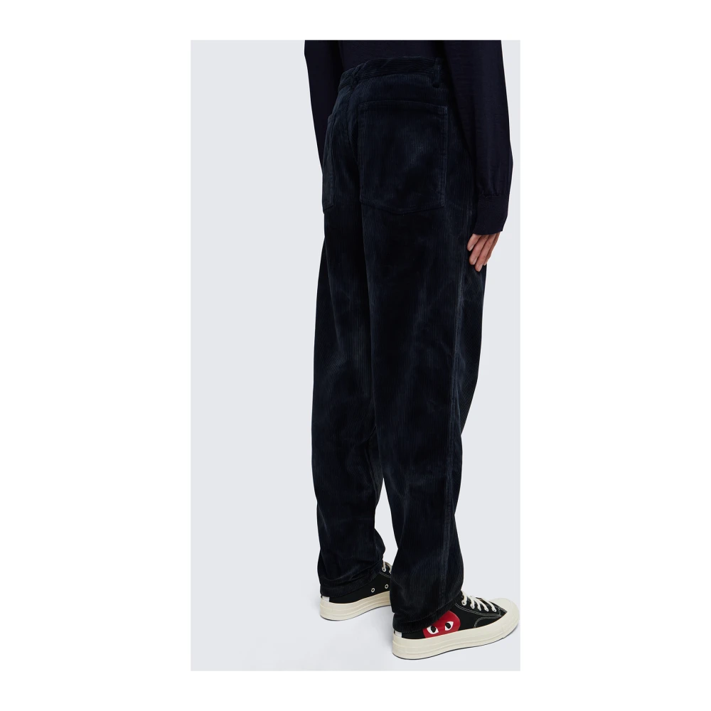 Comme des Garçons Blauwe Corduroy Broek met Zakken Blue Heren