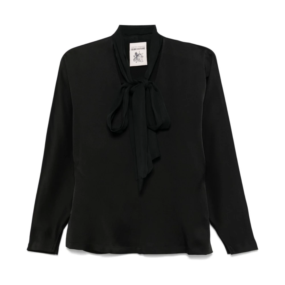 Semicouture Zwarte Oriana Shirt Black Dames