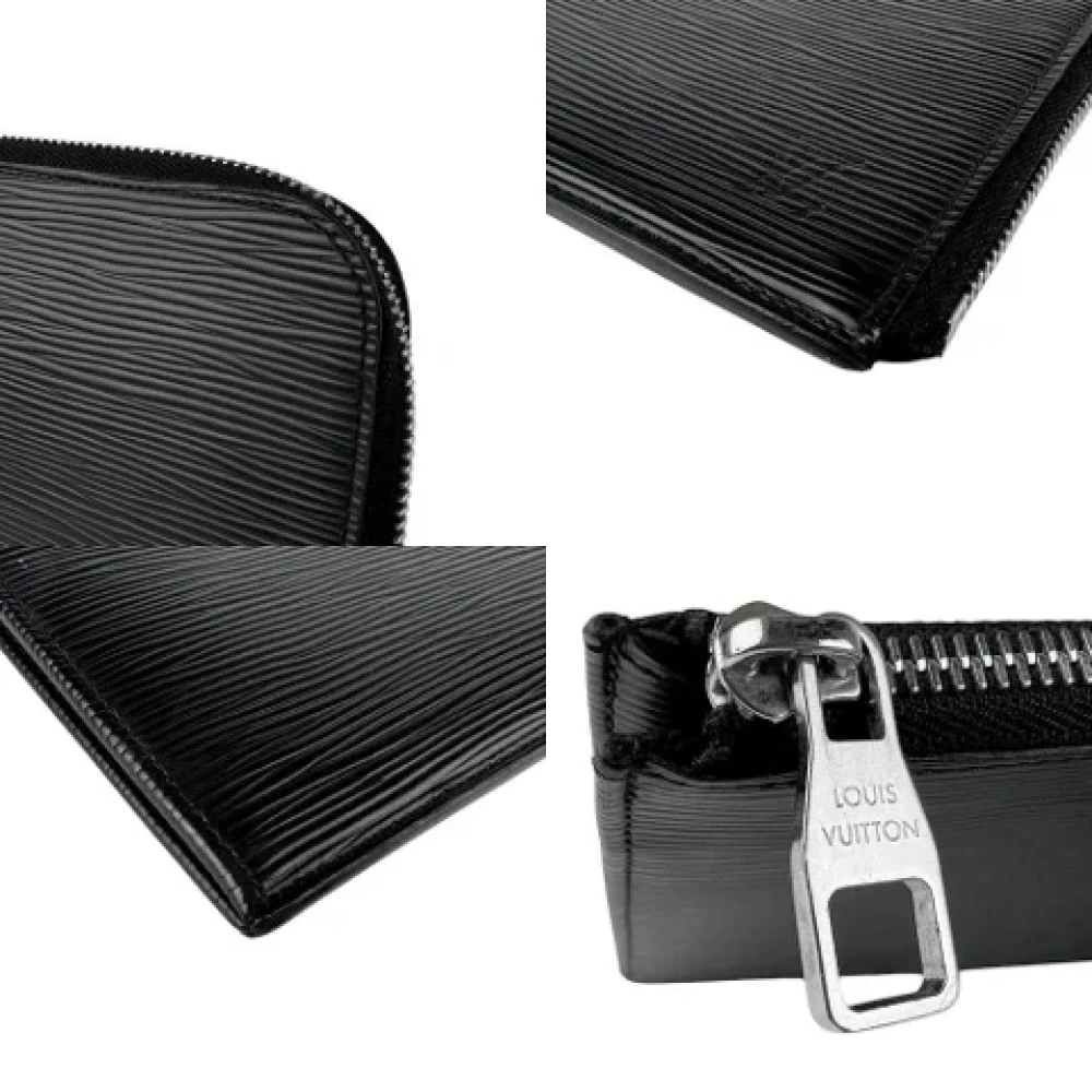 Louis Vuitton Vintage Pre-owned Leather clutches Black Heren