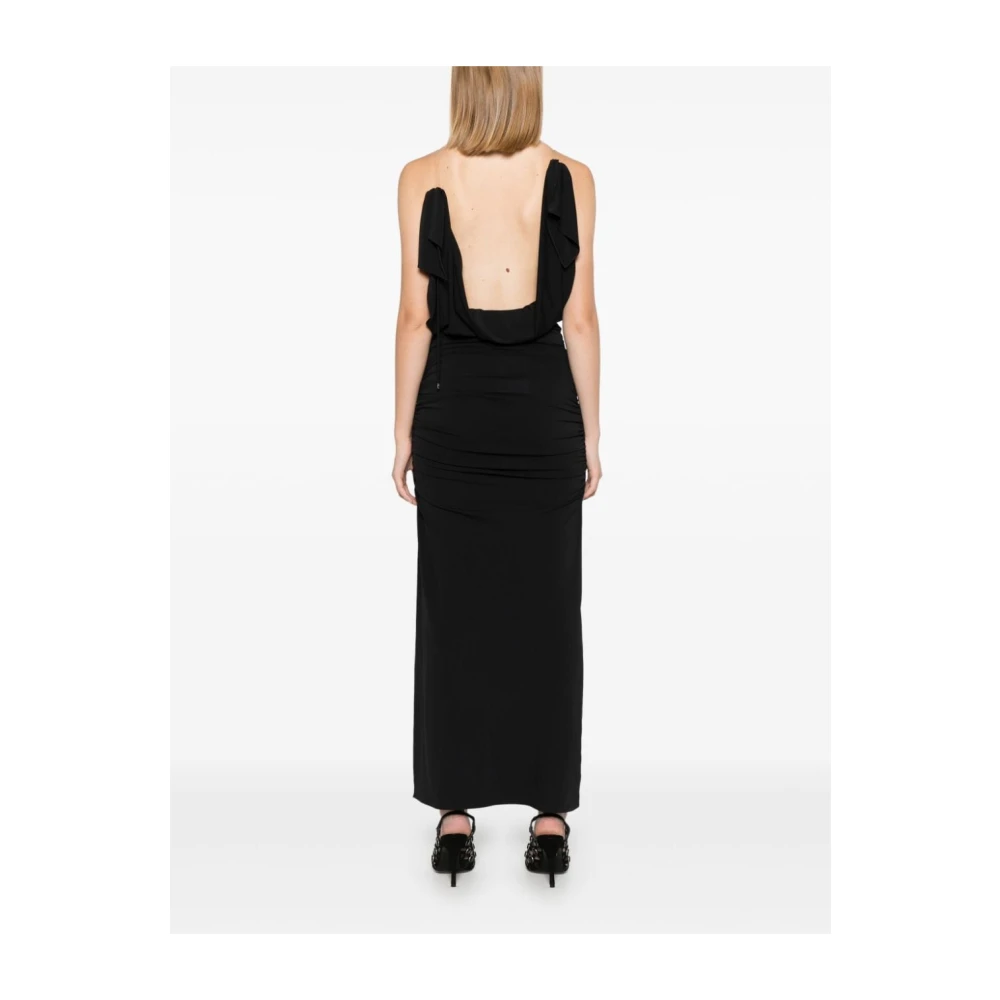 The Attico Zwarte Jurk Aw24 Black Dames