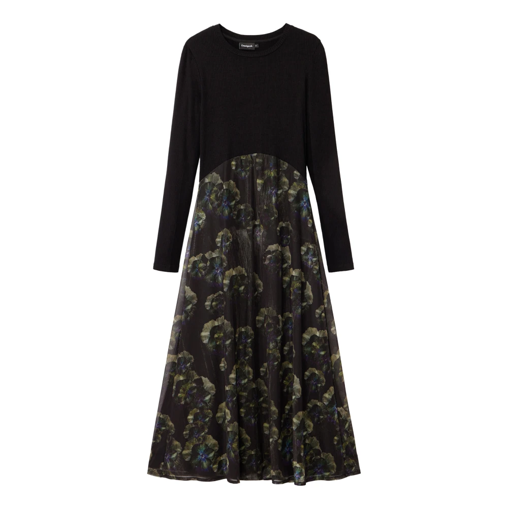 Desigual Damen Schwarz Dunkle Pensee Weste Herbst/Winter Kollektion