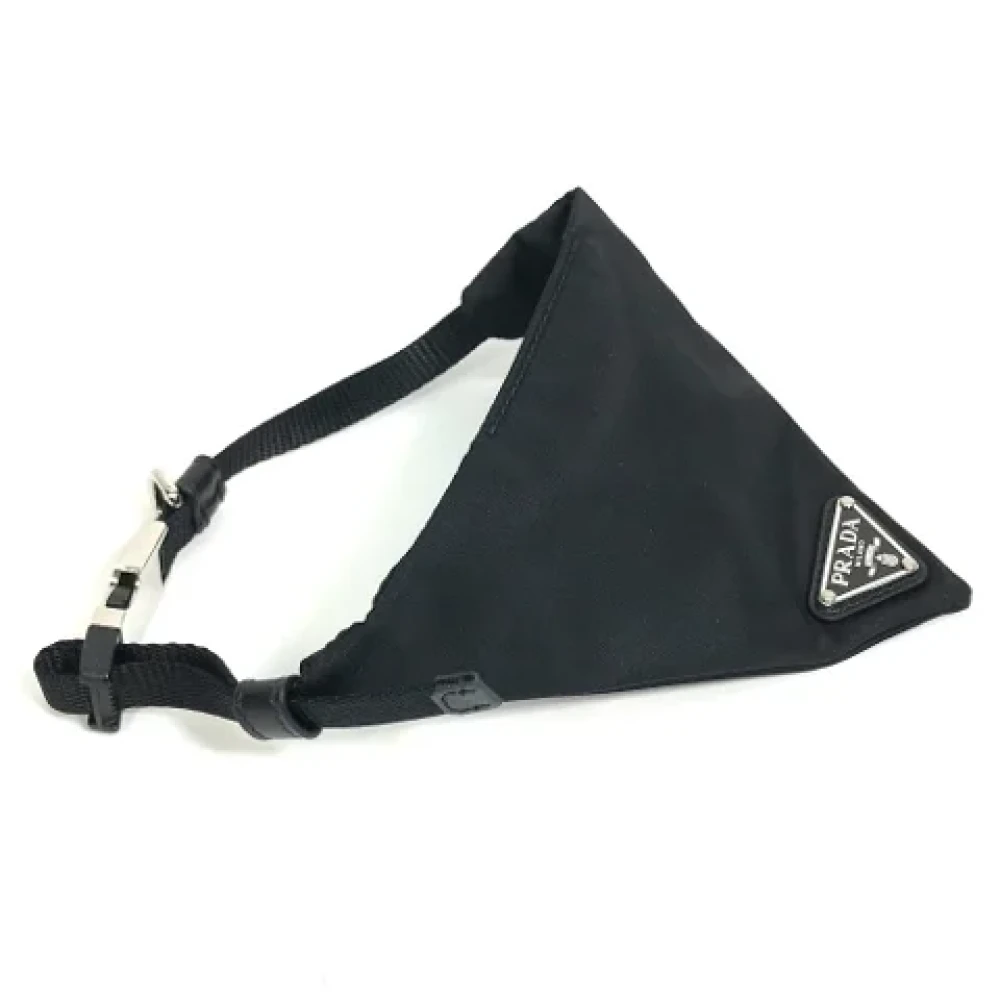 Prada Vintage Pre-owned Fabric scarves Black Dames