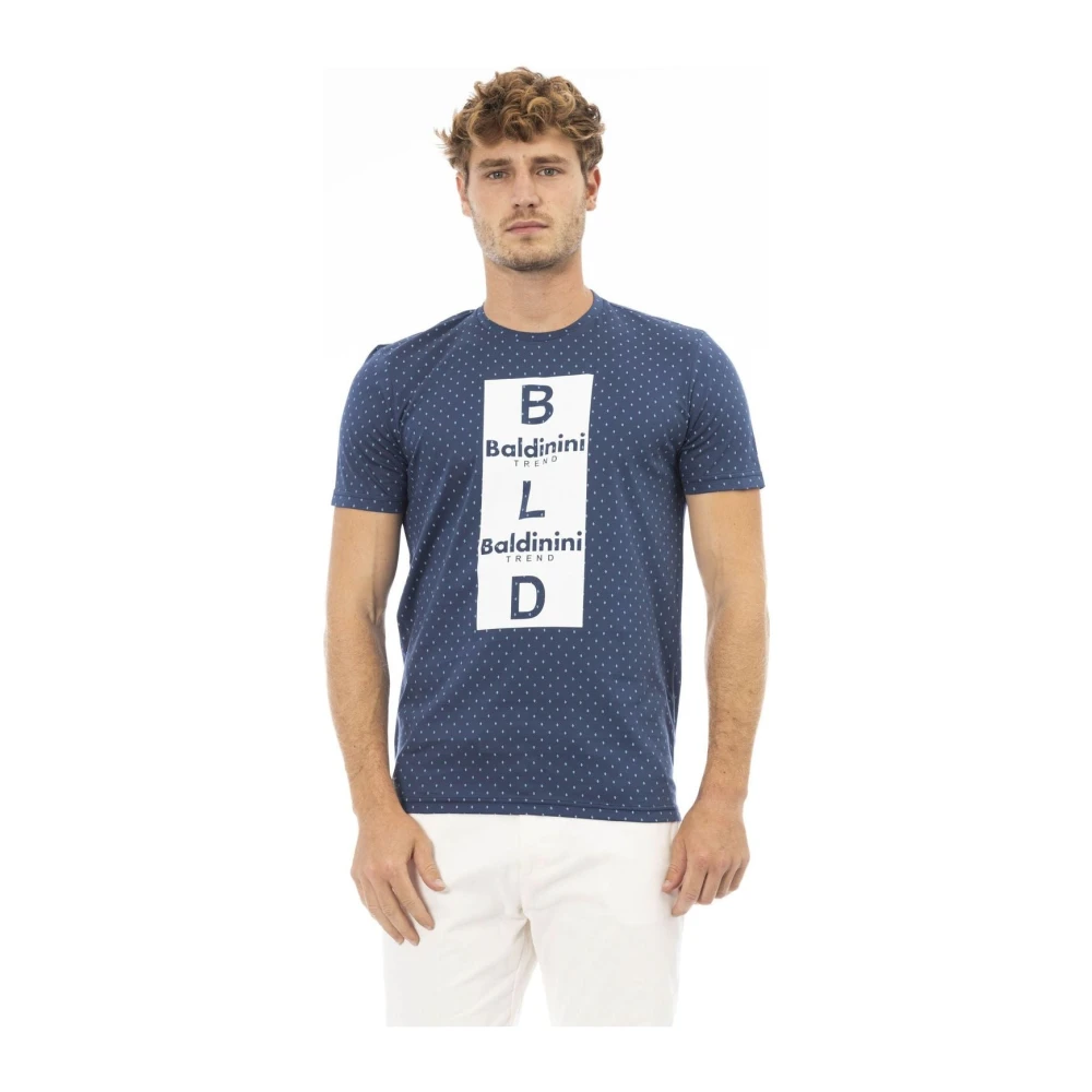Baldinini Trendy T-shirt met tijdloze elegantie Blue Heren