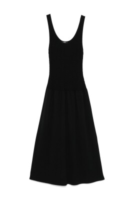 black-cotton-midi-dress-sleeveless