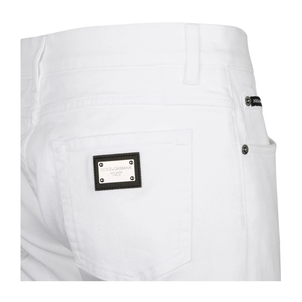 Dolce & Gabbana Slim-fit Jeans White Heren