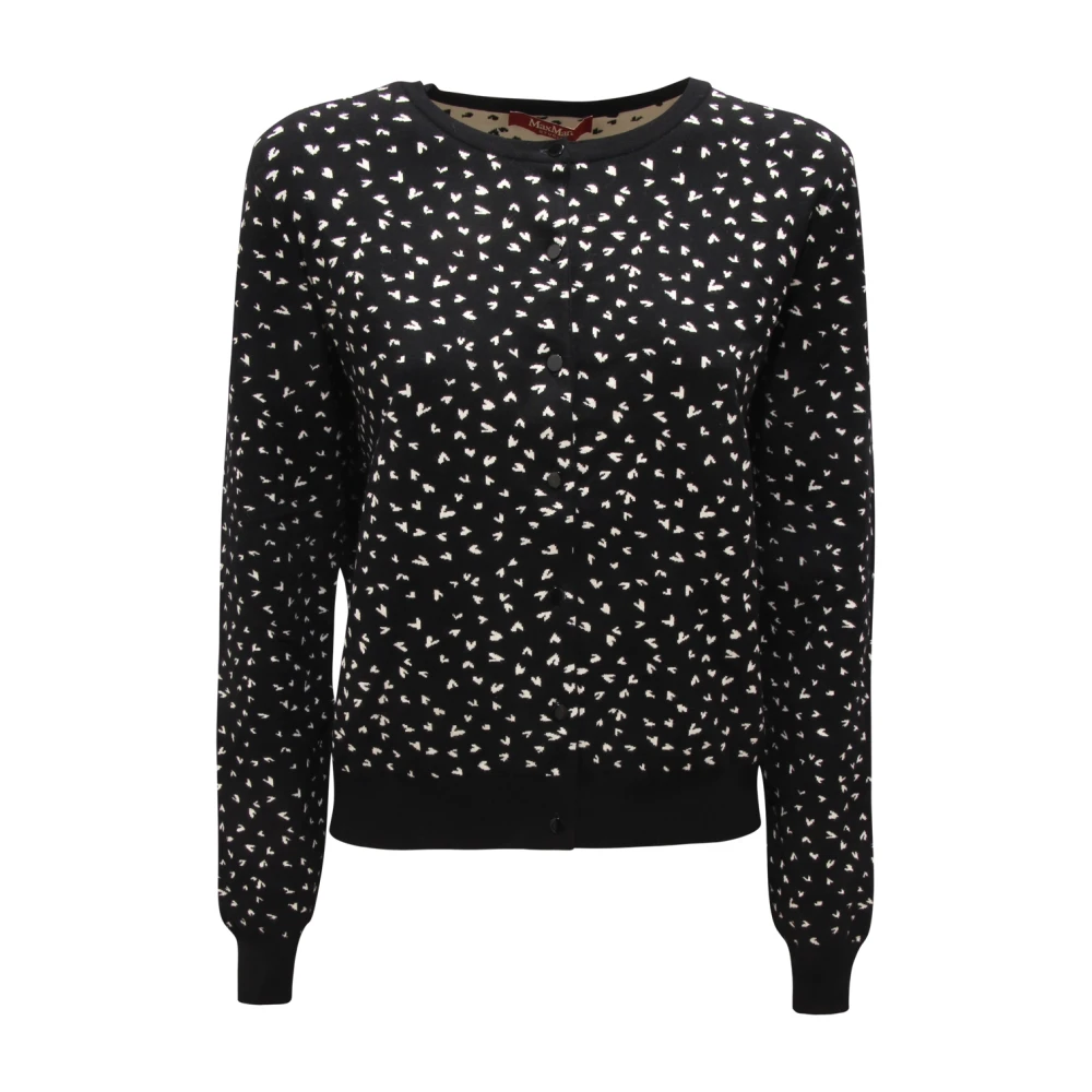 Max Mara Women's Black Ribbed Wool Sweater Studio Model