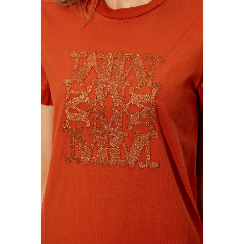Max Mara Taverna T-shirt Orange Dames