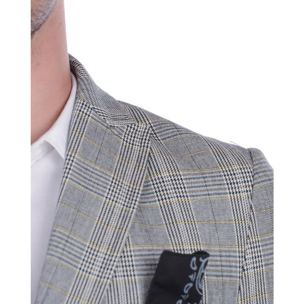 Daniele Alessandrini Elegant Suit Jacket Evora Multicolor Heren