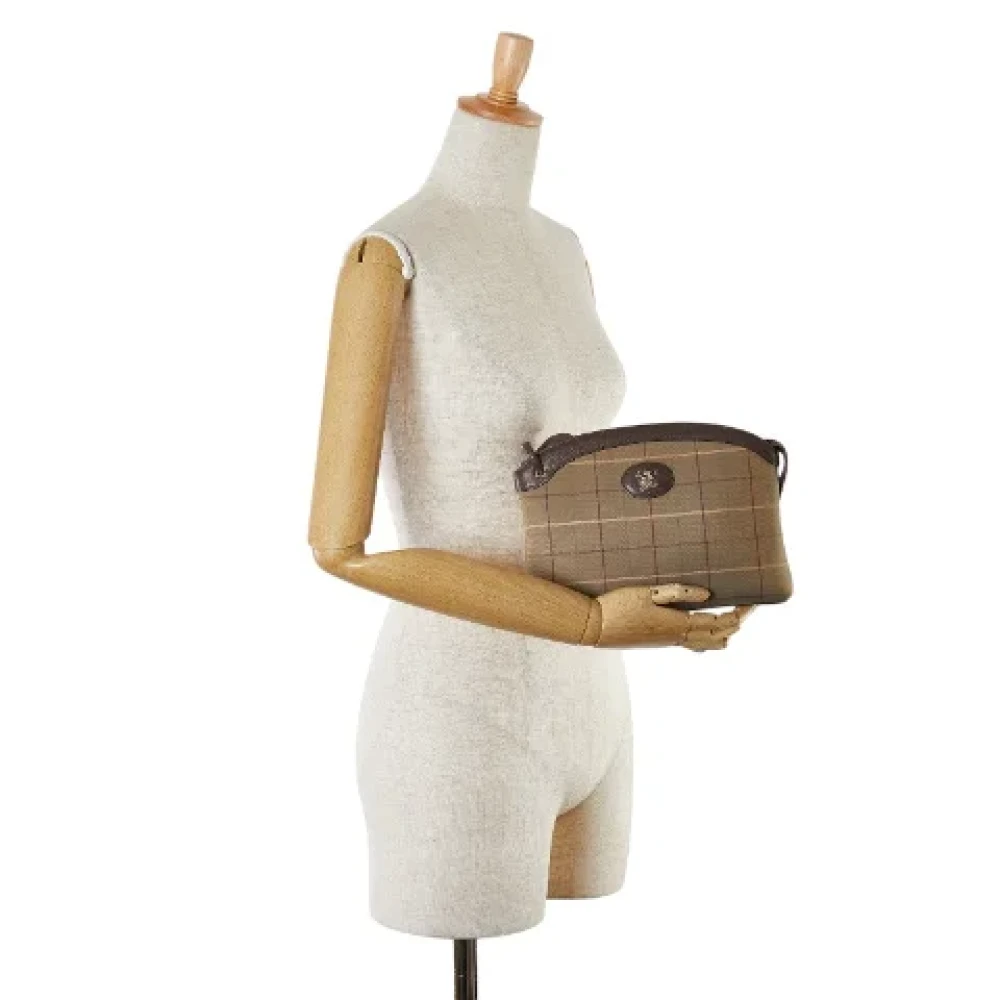 Burberry Vintage Pre-owned Canvas clutches Brown Dames