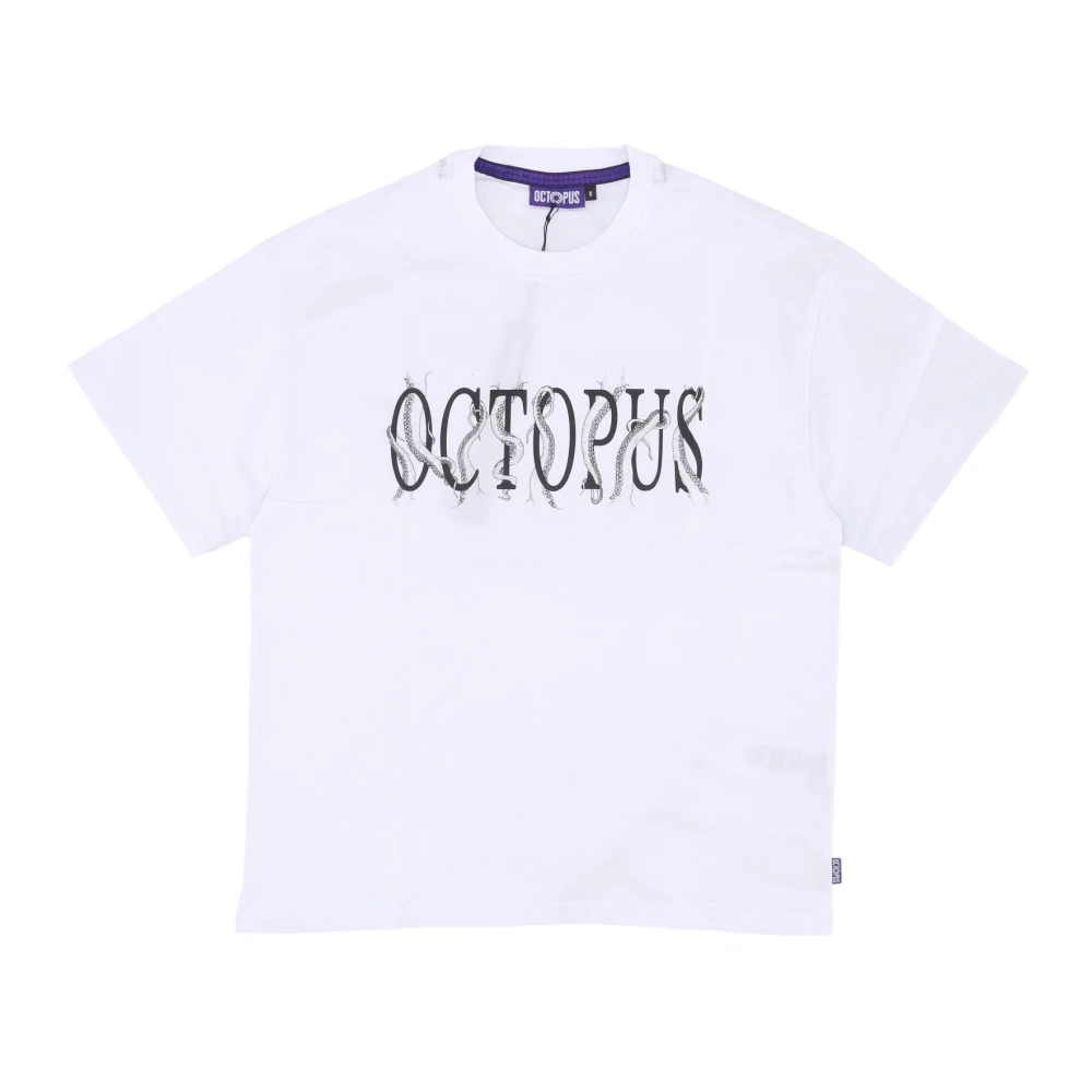 Octopus Men's White Tentacles Logo Tee