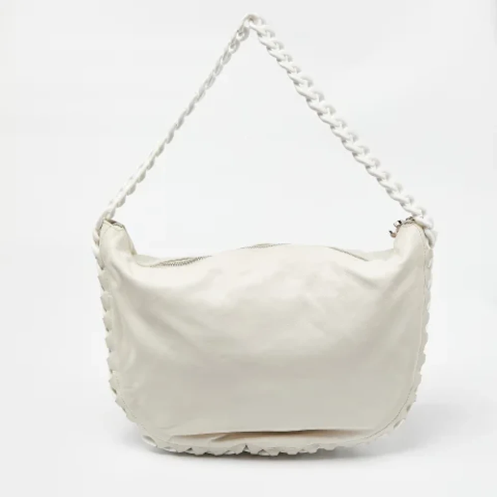 Chanel Vintage Pre-owned Leather handbags White Dames