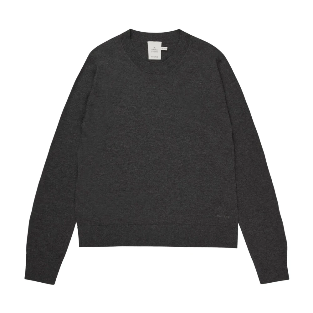 Munthe Zachte Gebreide Trui Houtskool Gray Dames