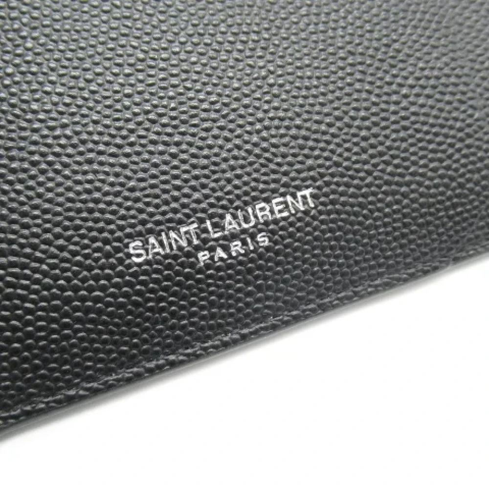 Yves Saint Laurent Vintage Pre-owned Leather wallets Black Heren